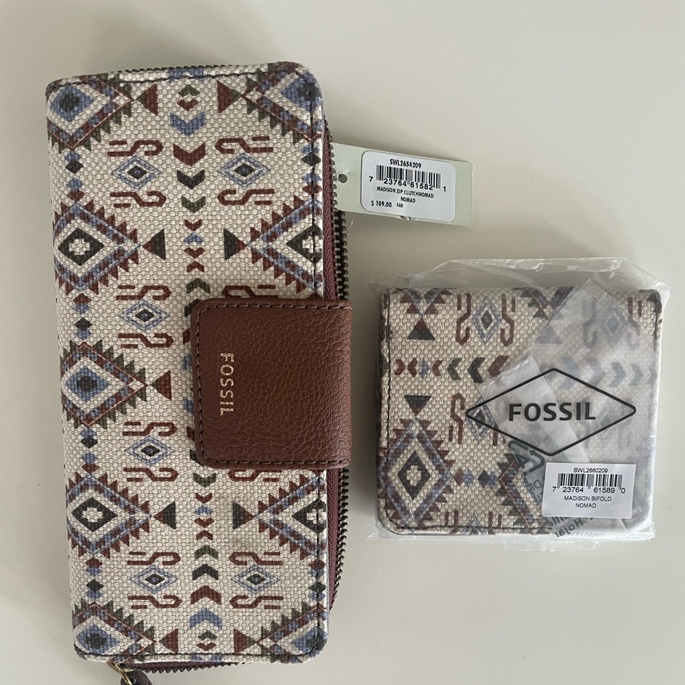 Brand new fossil wallet and bifold